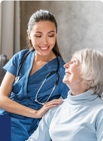 Nurse with resident